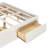 Platform Bed Frame with 4 Storage Drawers and Footboard Storage Cubby, No Headboard-1873463638