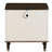 Dzianis 2-Drawer Nightstand in White and Walnut