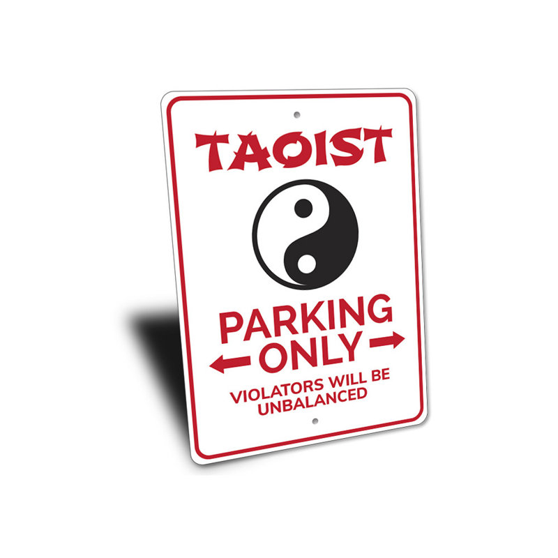 Panneau taoïstes en aluminium, H 12 po x l 18 po x P 0,06 po