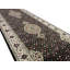 Hand-Knotted High-Quality Black and Cream Runner