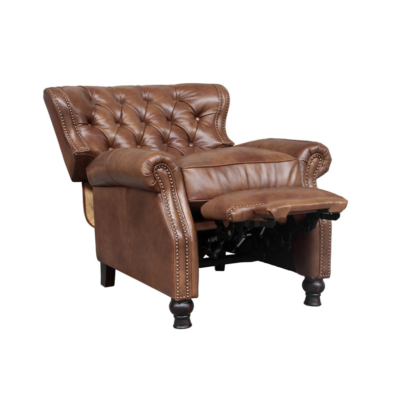 Alham Recliner, Wenlock Tawny Split Grain Leather