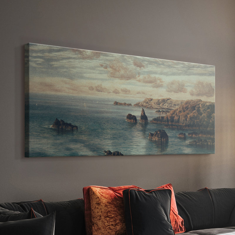 Série paysage - Mxxxv - Toile tendue avec châssis - Prêt à accrocher, H 20 po x l 40 po