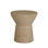 Somara Mango Wood Circle Pedestal End Table - 22 In. W X 24 In. H