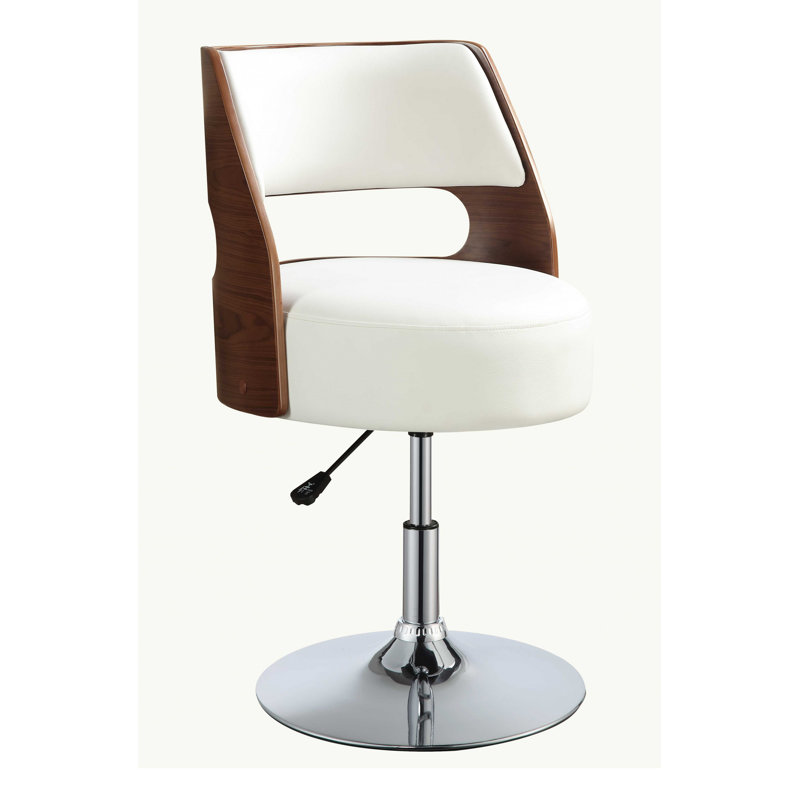 Gormley Swivel Upholstered Faux Leather Adjustable Height Counter Stool