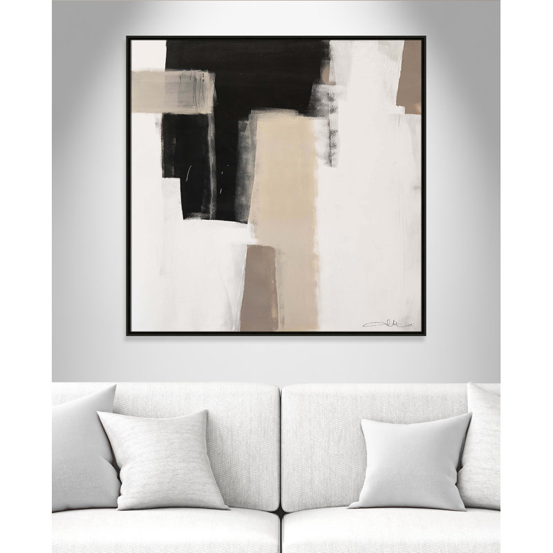 Earth Scapes I-A Print by Casa Fine Arts, 41.5" H x 41.5" W x 2" D, Espresso Floater Framed