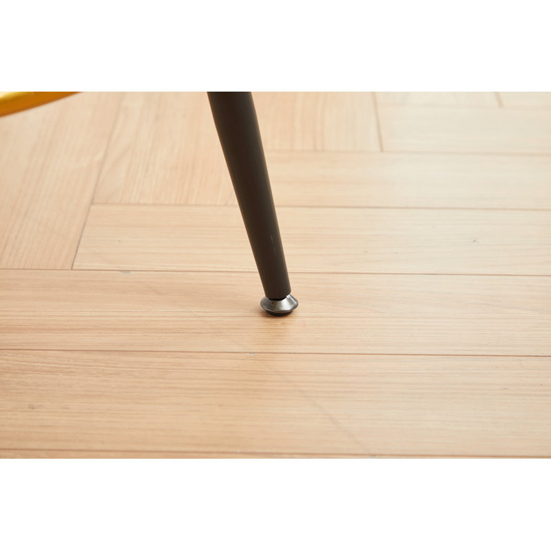 Tabouret de comptoir rembourré avec structure en métal (ensemble de 2), Bleu