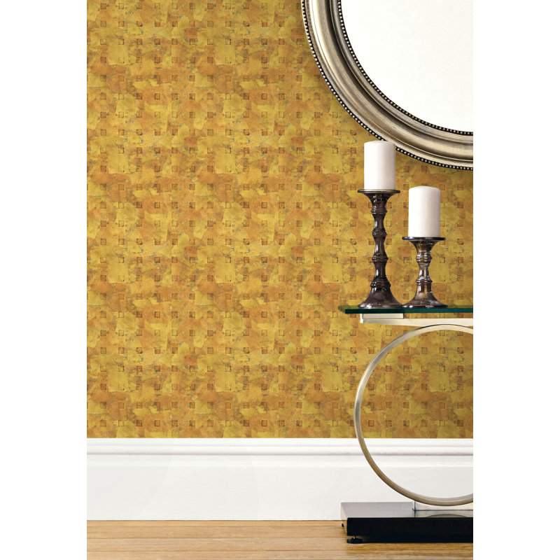 Rouleau de papier peint L 33 pi x l 20,5 po, Doré