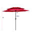 Parasol de patio extérieur à 9 niveaux avec manivelle 9Ft-1870663740