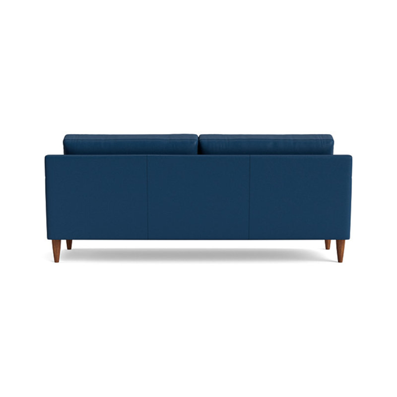 MCM Sofa (85"), Bison Deep Blue Top Grain Leather
