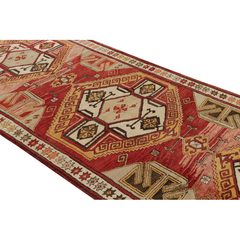 One-of-a-Kind 4'6" X 13'7" Hand Knotted Area Rug
