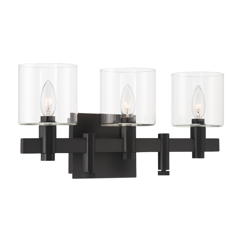Decato 3 Light Sconce, Black