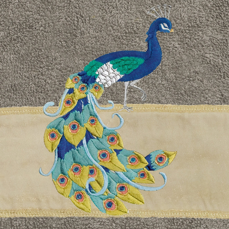 Ensemble de serviettes 4 pièces PENELOPE, Gris foncé, 4