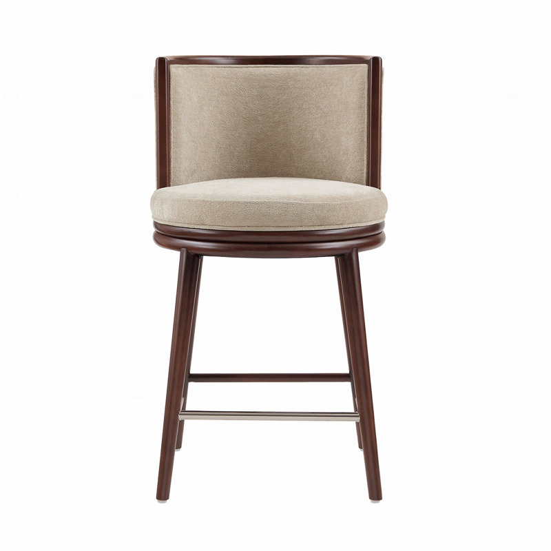 Tabouret de comptoir, Brun, 37.6" H x 20.9" W x 21.7" D