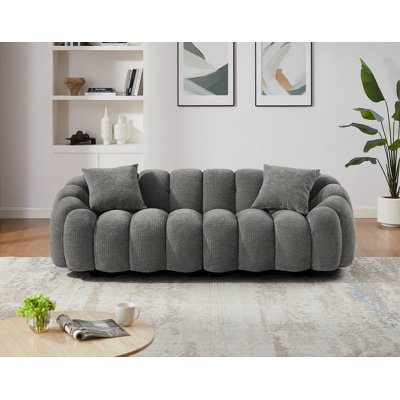 Upholstered Standard Sofa with Flared Arms