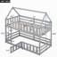 Lit maison avec clôture et porte-96318293