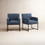 Fauteuils rembourrés H 18,9 po avec base en métal Brimson-759321136
