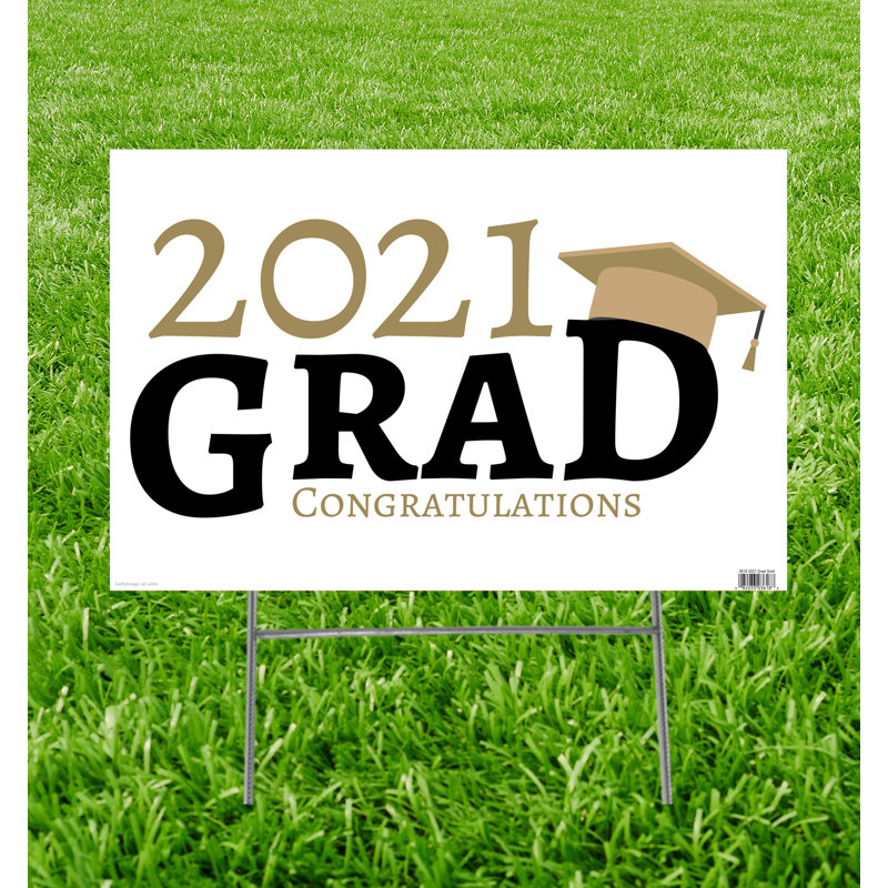 Enseigne de jardin 2021 Grad Bleu, Doré