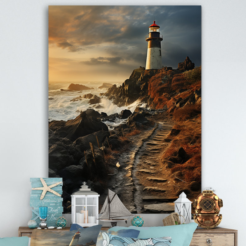 Phare Moody Scenery I, H 32 po x l 16 po x P 1 po, Toile tendue