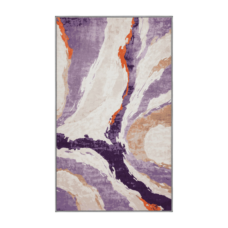 Tapis gris soyeux et moelleux, Tapis de couloir 2 pi x 4 pi
