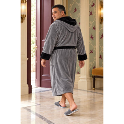 LOTUS LINEN - Peignoir moelleux à capuche