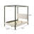 Sybill Vanilla Upholstered Canopy Bed-864751044