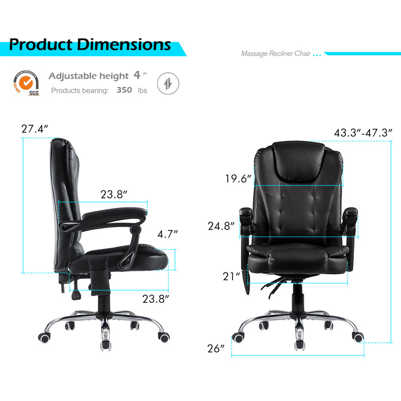 Fauteuil de direction Keivn, Noir
