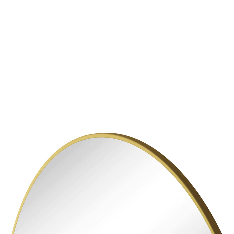 39" Gold Bathroom Wall Mirror - Metal Framed Round For Bedroom & Living Room Decor Vanity Bathroom, And, 38.99" x 38.84"