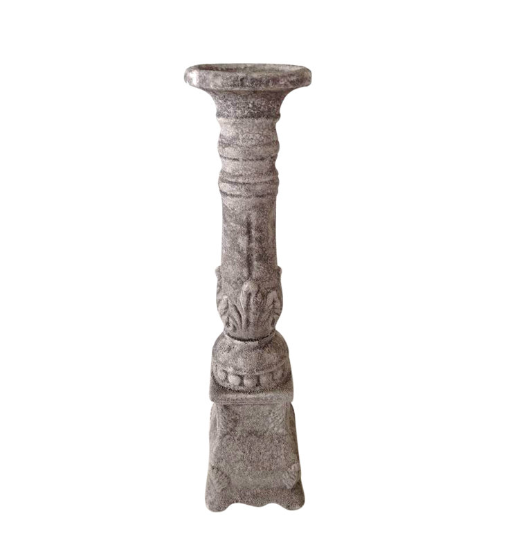 Chandelles en céramique, H 17,91 po x l 4,72 po x P 4,72 po