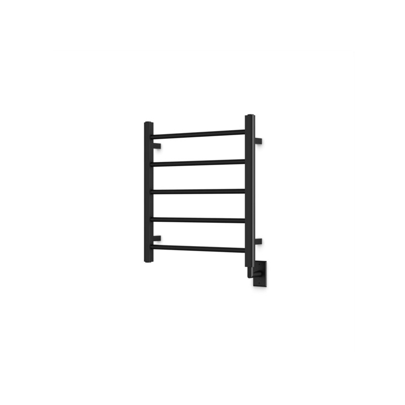 Ryton Wall Mount Electric Towel Warmer, Black, 26" H x 24" W x 5.19" D