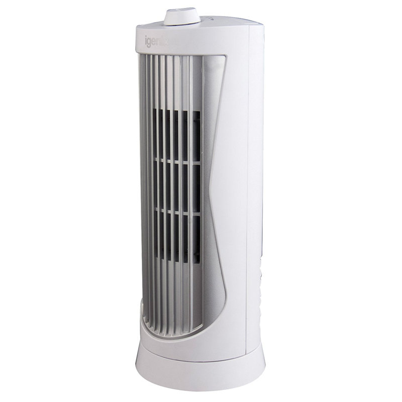 Igenix 12 Inch Mini Tower Fan Black, White
