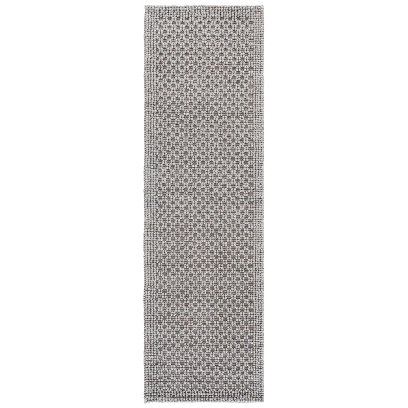 Natura Hand Woven Wool; Cotton; Recycled P.E.T Geometric Indoor Rug, Runner 2'3" x 8'
