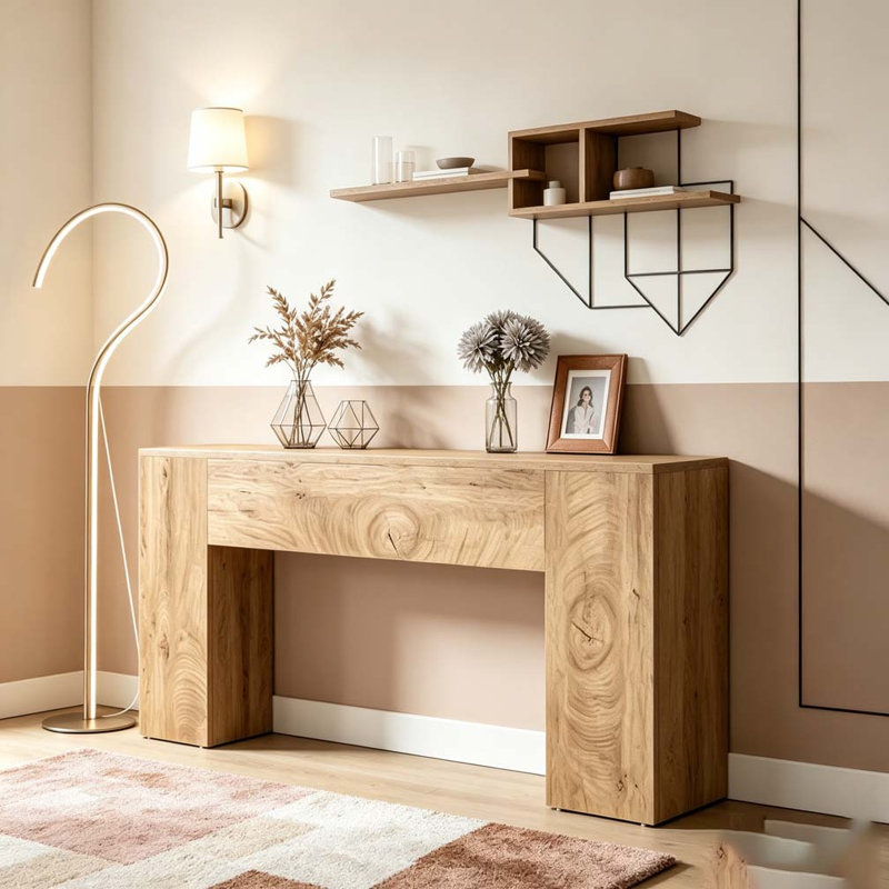 Console, table de couloir en bois, Bois