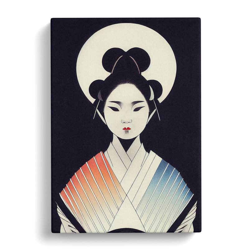 Artful Geisha No.1 - Wrapped Canvas Print, 50cm H x 35cm W x 3cm D