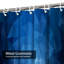 Dark Blue Triangle Geometric Origami Navy Shower Curtain with 12 Hooks-129039047