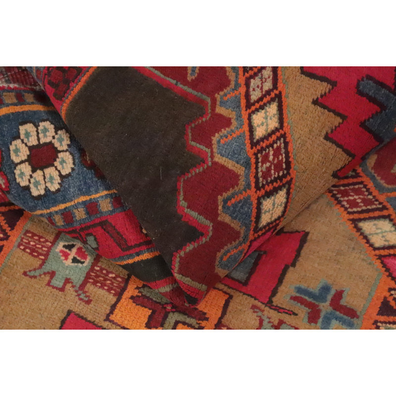 Tapis de couloir traditionnel en laine fait à la main 4 x 10