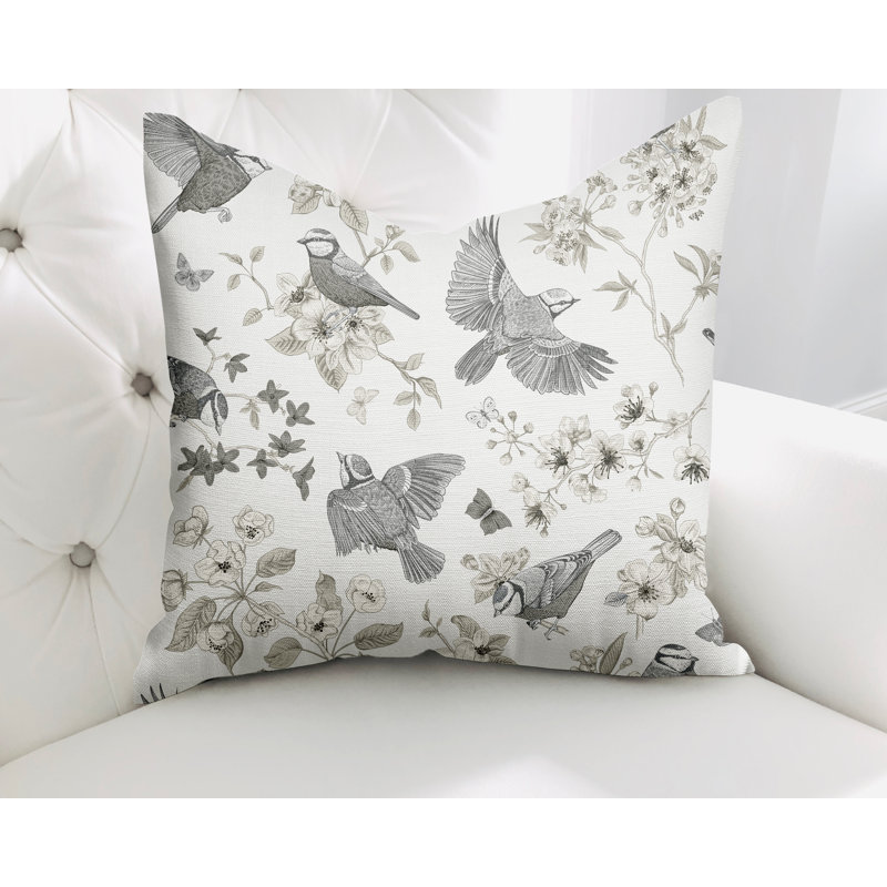  Housse de coussin en coton Cosette, L 15 po x H 15 po, Blanc