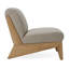 Vance - Fauteuil d'appoint moderne en tissu et bois-108486593