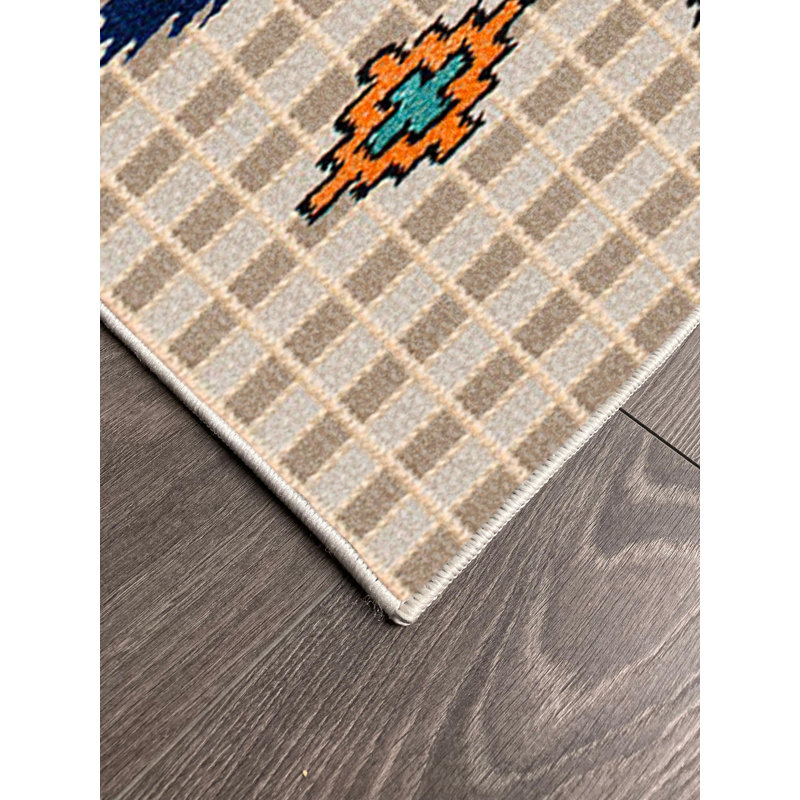 Tapis en coton Darlene, Rectangle 5 pi 3 po x 7 pi 3 po