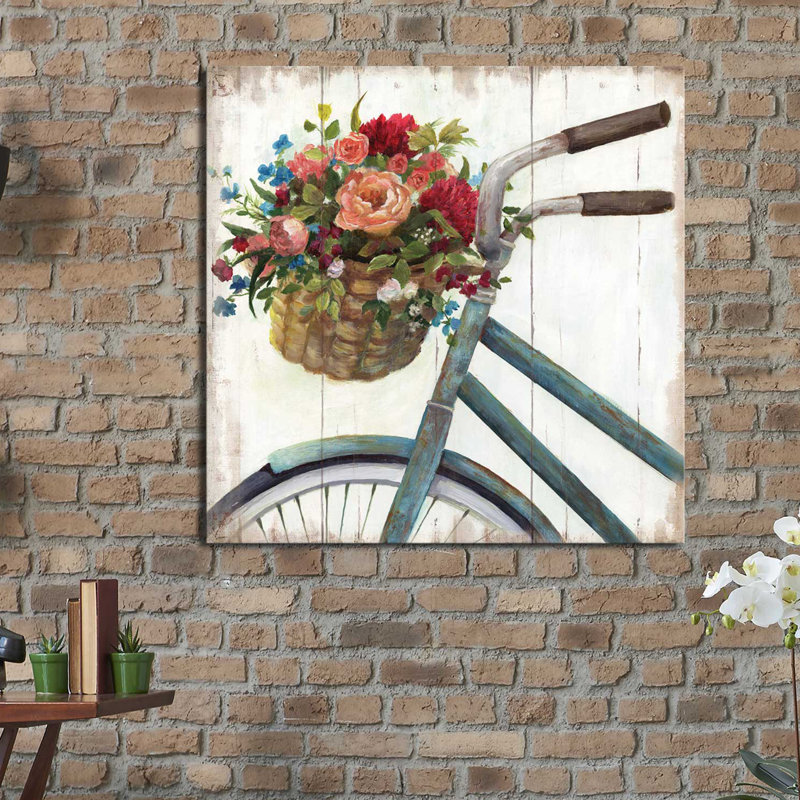 «Sunday Ride», reproduction de peinture acrylique, H 18 po x l 18 po x P 1 po, Toile tendue