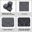 44 tuiles de terrasse en plastique à texture géométrique 44 pièces avec 12 bandes de bordure, 4 pièces d'angle et 1 paire de gants-124451929