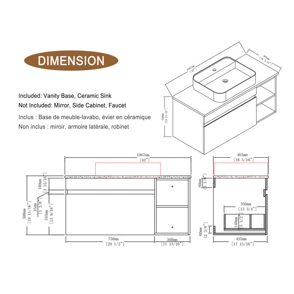 Dimensions du produit