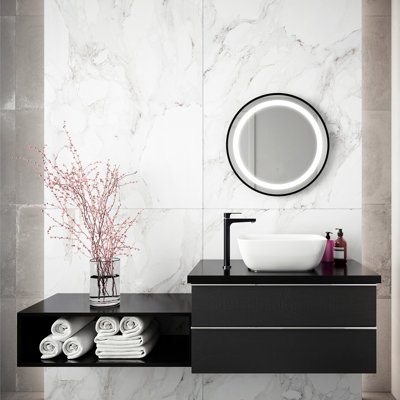 Effect Metal Flat Wall Mirror