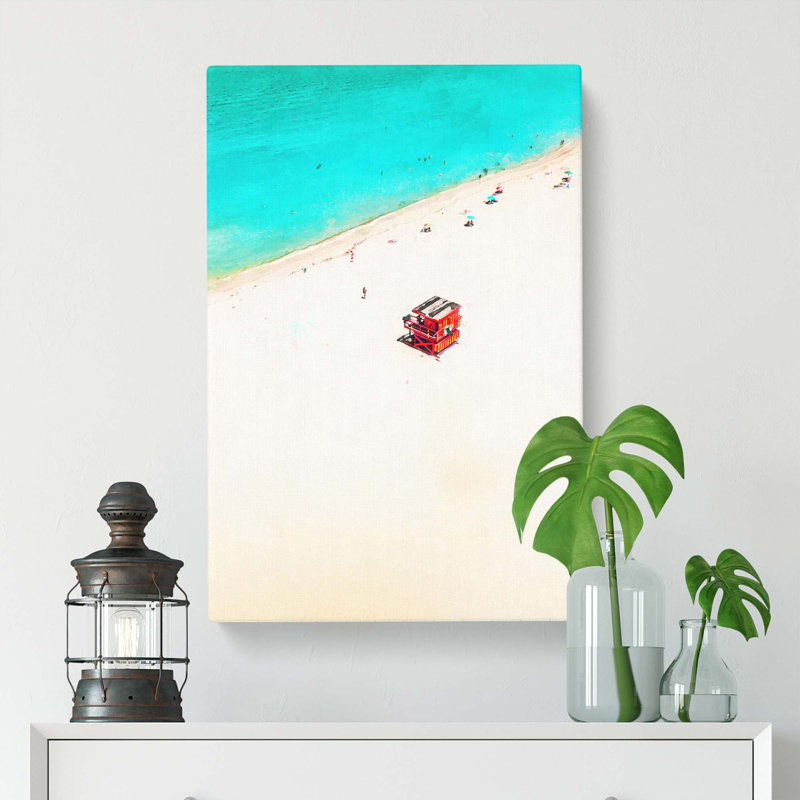 South Beach In Miami - Wrapped Canvas, 60cm H x 40cm W x 3cm D