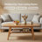 39.37" Mid Century Modern Solid Oak Coffee Table, Natural 2-Tier Design with Storage Shelf & Rounded Corners, Durable Living Room Table for Office & Apartment-1109176900