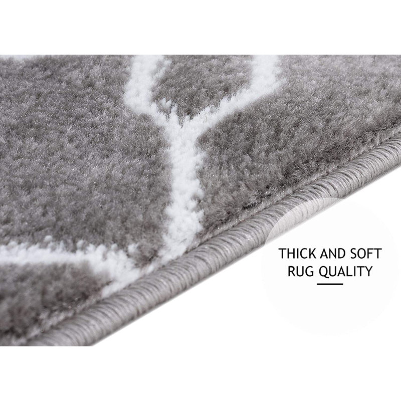 Tapis d'escalier intérieur antidérapant 9 po x 28 po Otterburn, Gris