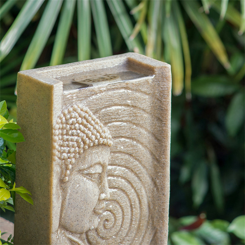 Fontaine bouddha d'intérieur 9 x 6,5 x 14 po