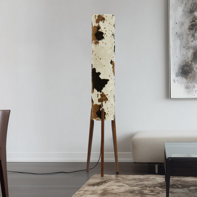 Café + noir + beige + polyester brun noisette + lampes sur pied en bois massif
