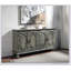 Armoire console Pavan au fini gris rustique avec rangement spacieux et design polyvalent pour les maisons modernes