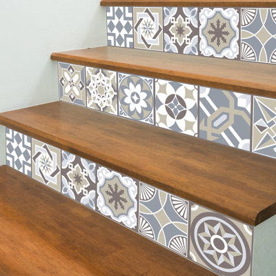 Acker Abstract Non-Wall Damaging Tile Decal