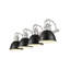 Ensemble de meuble-lavabo 4 lumières Brynnan-107150009-107150003